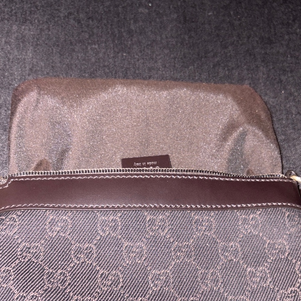 Gucci Brown Canvas and Leather Wristlet - Picture 8 of 8